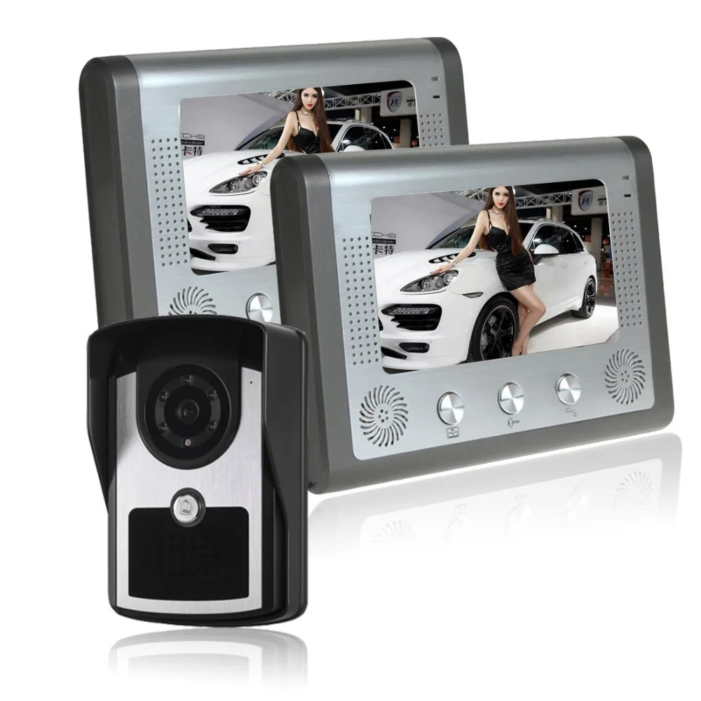 SYSD Video Intercom for Home Outdoor Door Phone with Screen 7 Inch Monitor Street Doorbell Call open unlock