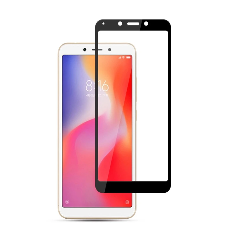 Full Cover Screen Protectors For Xiaomi Redmi 6 Pro Scratch Proof Protective Film Tempered Glass 6A | Мобильные телефоны и