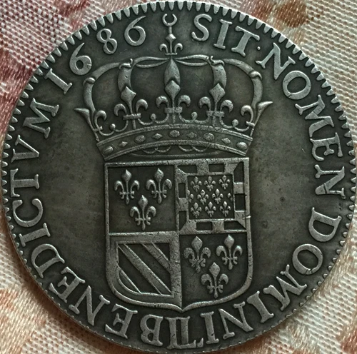 Копия монет Люис 14 Франция 1 ЭБУ 1686|coin copy|coin coinscoin france |