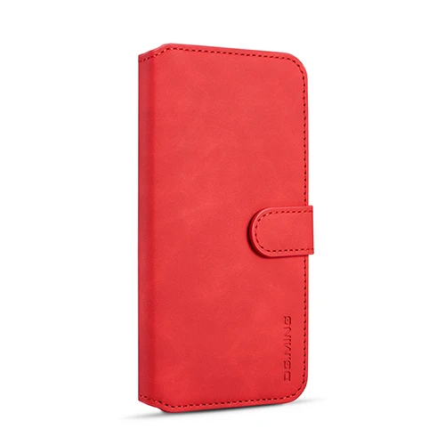 red (as pic) DG. Ming Флип Ретро кожаный бумажник чехол для samsung Galaxy A50 A10 A20 A30 A40 A50 A70 чехол с подставкой и карманами для карт протектор книжный чехол - Цвет: red (as pic)