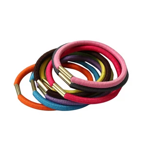 Multicolor 10 шт./партия, корейская мода, эластичные резинки для волос для девушек, резинка для волос, кольцо, резиновый конский хвост, держатель, цветные Черные резинки для волос для женщин - Цвет: Multicolor