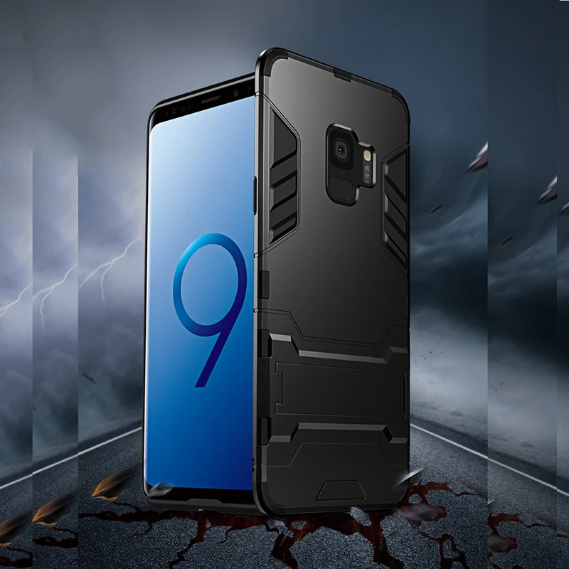 Противоударный чехол для Apple samsung Galaxy S10 плюс полный Гибридный Твердый ПК и мягкий