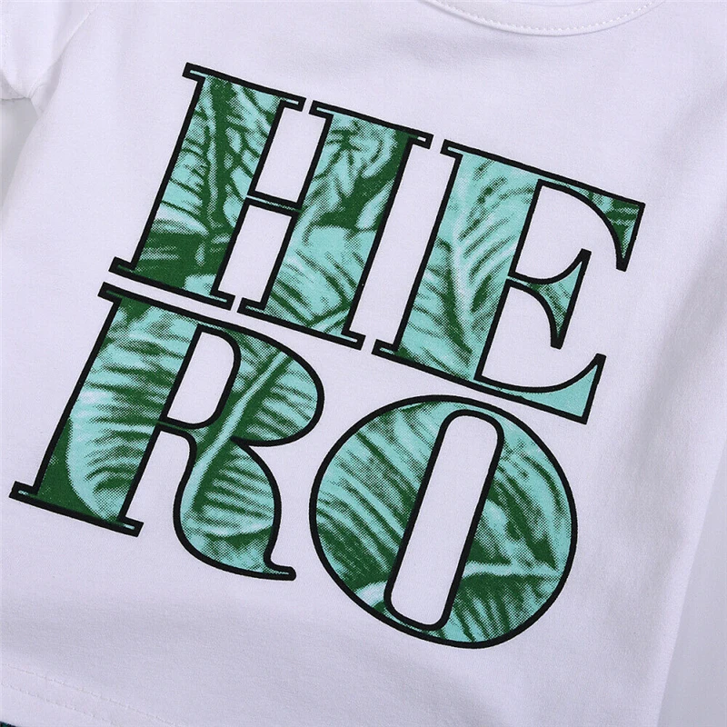 Летние комплекты с Гавайскими шортами для маленьких мальчиков Новая