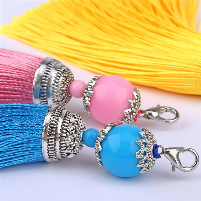 5 шт./лот самодельные Украшения с шелковой кисточкой аксессуары ручной работы для