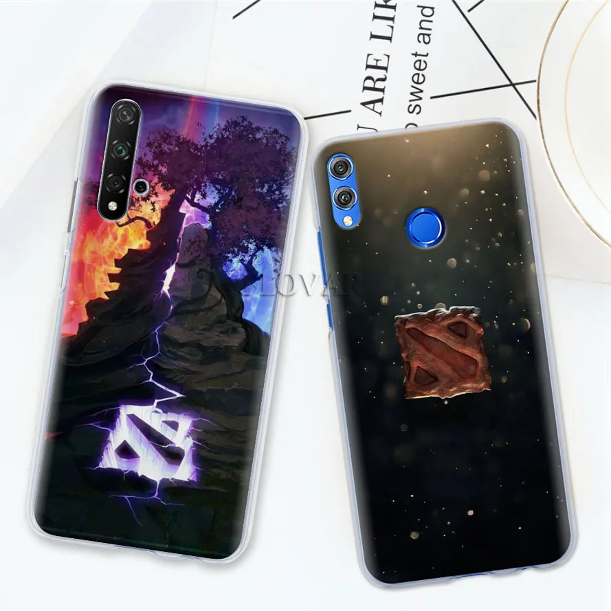 Чехол для телефона чехол для Honor 20 Pro 9 10 Lite 8X 8A 8C 8S 7A фотоаппаратов моментальной печати 7S Y7 Y9 V20 чехол с принтами из игр Warcraft и Dota 2 логотип Жесткие ПК-Чехлы