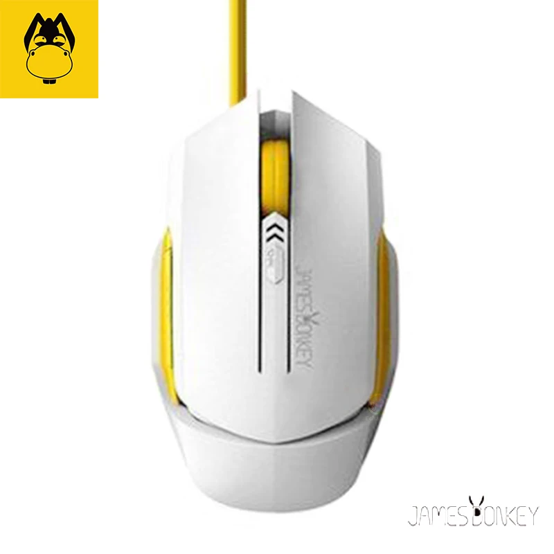 112 White Новая игровая проводная мышь James Donkey112 USB 2,0, супер классная подсветка, Бесплатный драйвер, идеальная система освещения, удобное ощущение руки - Цвет: 112 White