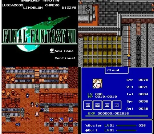 FINAL FANTASY VII игровой Картридж для 60 контактов 8 битный картридж|Запасные части| |