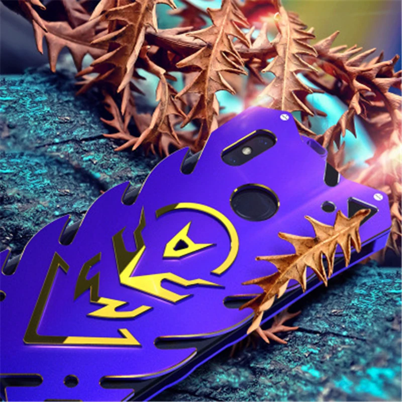 Сверхпрочный армированный чехол для Redmi Note 5 роскошный новый металлический