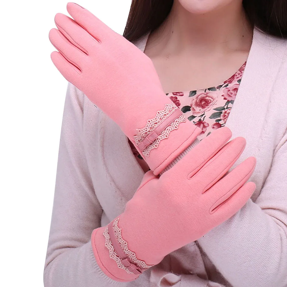 Женские зимние спортивные теплые перчатки, женские кожаные перчатки Eldiven Guantes mujer Luvas de inverno gants 18Nov