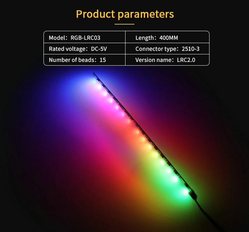 Курган Rgb-lrc03 Lrc2.0 5 в 3pin светильник полосы специально для курган видеокарты блок Аврора 15 светильник ing бусины высокое качество