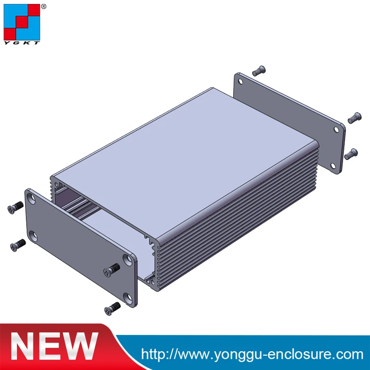 Алюминиевая Электронная коробка с соединительными деталями алюминиевая