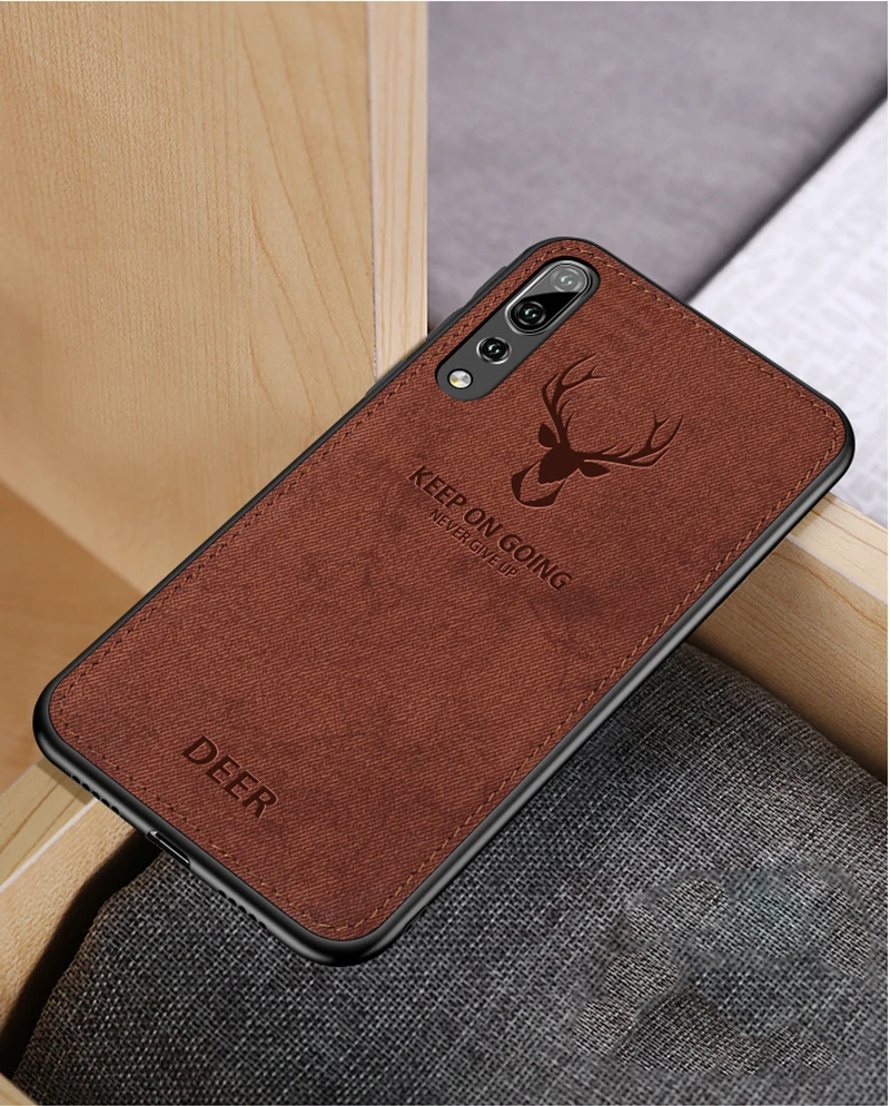 Матовый Силиконовый чехол с рисунком оленя для huawei P20 P30 Pro Lite P Smart Y9 Y7Pro Honor 8X 8C 8 9 lite 7A 7C чехол-накладка