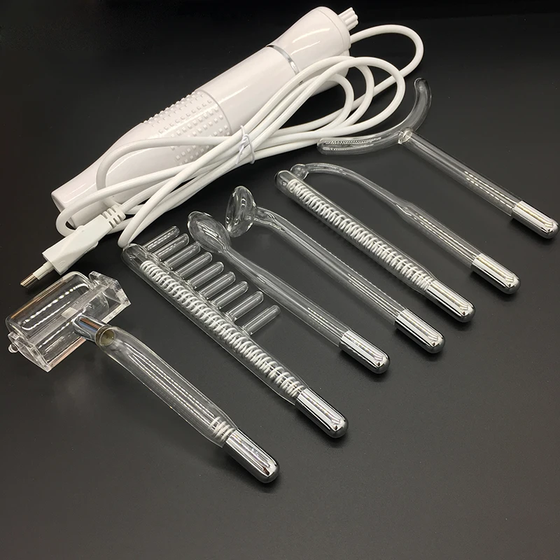 

High Frequency Spot Acne Remover Skin Tightening Hair Body Skin Care Spa Beauty Device Electrode Wand Electrotherapy Glass Tube