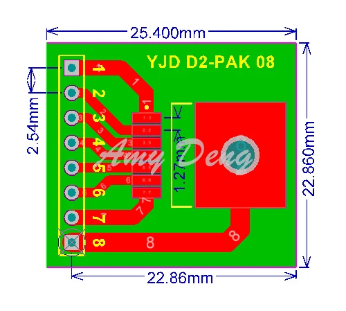 20 шт./лот TO263 8 адаптер пластина D2 PAK поворота DIP2.54|turn|turn plate |