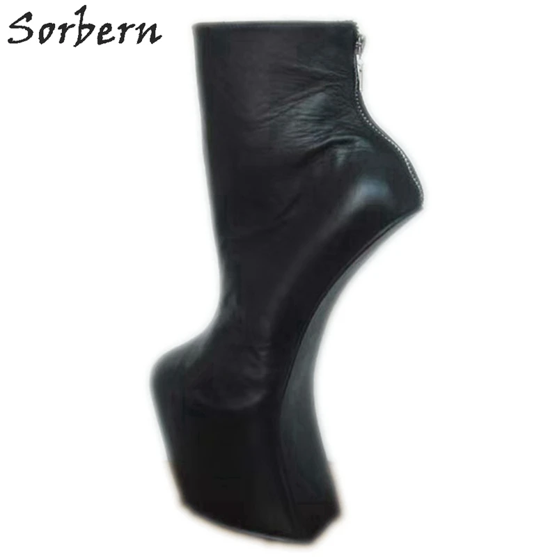 Sorbern пользовательские короткие ботинки без Heelless сексуальные фетиш на высоком
