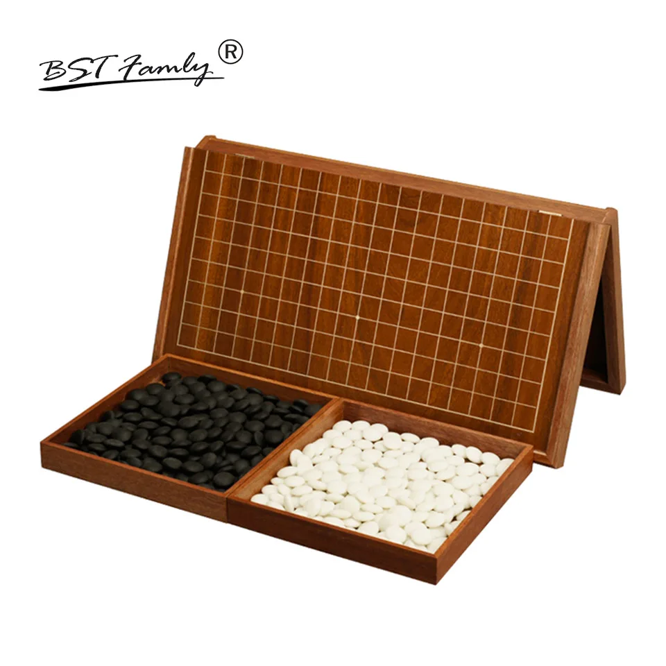 BSTFAMLY Go Chess 19 Road 361 шт./компл. диаметр шахматы 2 см деревянная складная шахматная