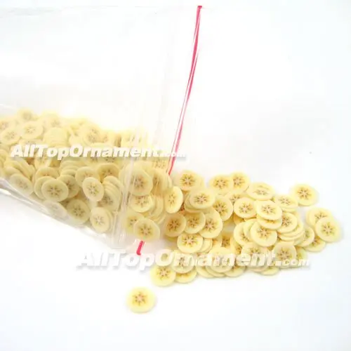 3000 шт./лот фруктовый дизайн полимерная глина 3d наклейка для ногтей арбуз киви