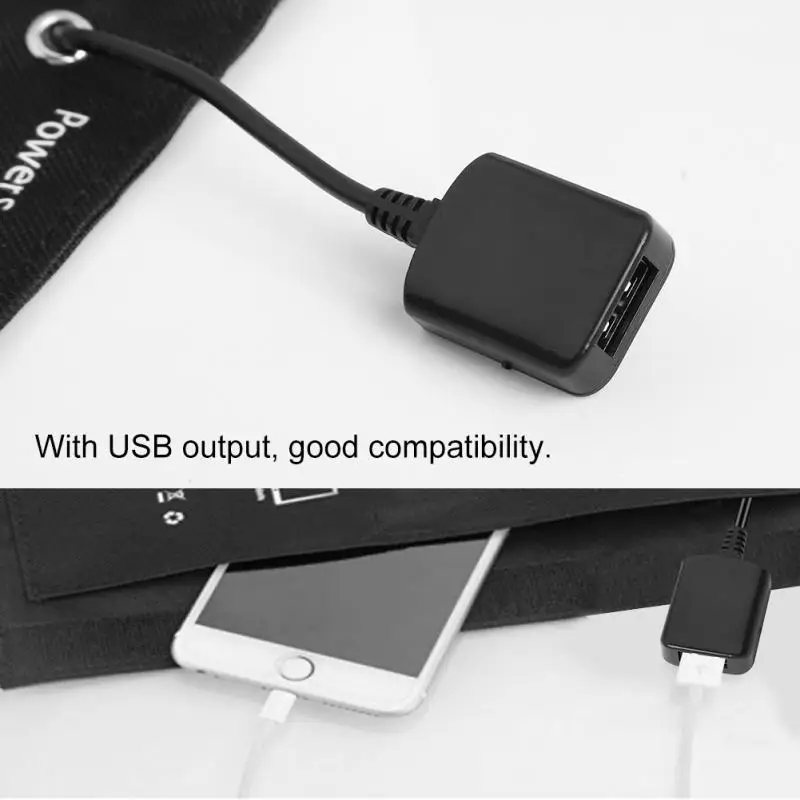 Портативная 12 Вт Солнечная зарядная панель для улицы 5 в 2,4 А USB Солнечное зарядное устройство складной USB зарядное устройство для мобильного телефона iPhone Xiaomi ноутбука