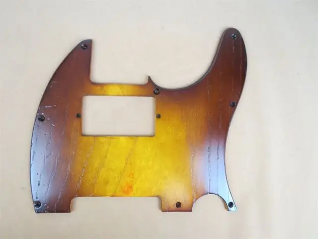 

1pcs new Hand-made ailanthus wood Telecaster Guitar Tele Pickguard #3842
