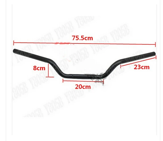 Черные мотоциклетные рули для Honda Rebel CMX 250 CA125 450 Gold Wing GL1500 GL1800 SHADOW ACE VLX DLX 1 дюйм 25 мм |