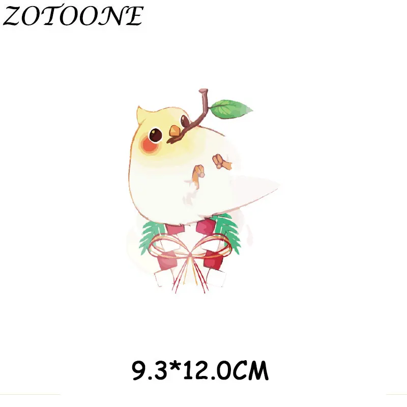 Милые мультипликационные нашивки ZOTOONE с животными наклейки для глажки одежды