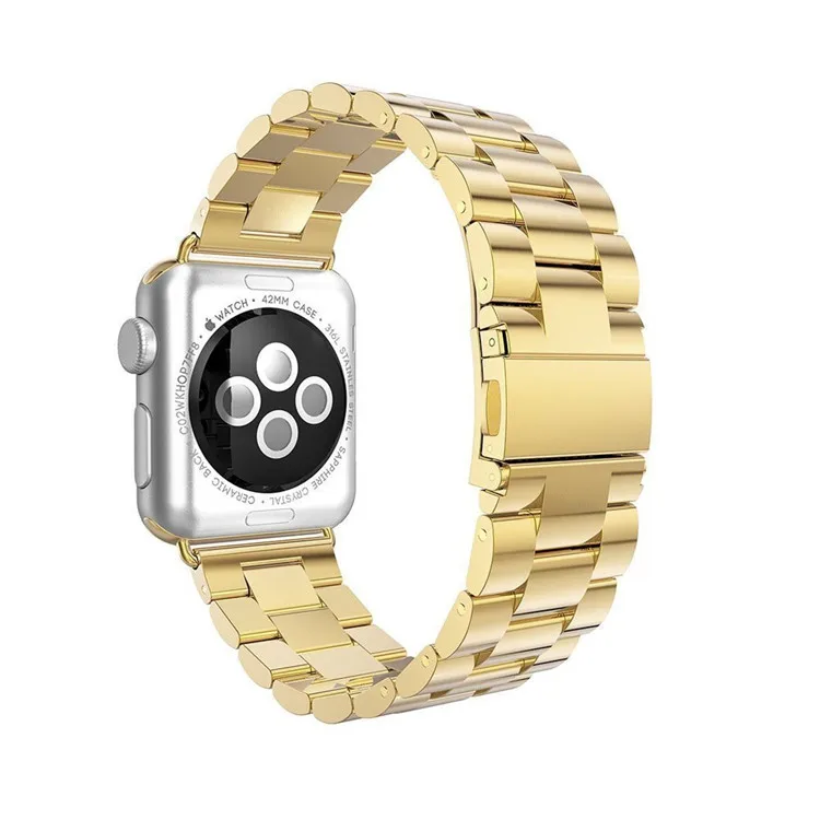 Модный ремешок из нержавеющей стали для Apple Watch band series 4 мм 44 мм/мм 40 мм iWatch 3 2 1 мм 42 мм/мм 38 мм металлический браслет Ссылка браслет ремень