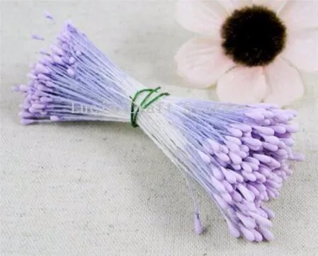 Lucia crafts 288 шт/800 шт 18 цветов на выбор Двойные наконечники 1 мм матовый жемчуг цветок тычинки украшения торта D0406