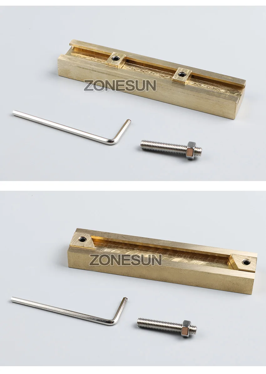 ZONESUN DIY Пользовательский логотип Т-образный слот медный Алфавит символ цифры кожа дерево логотип штамп плесень брендинг железо штамповка плесень набор