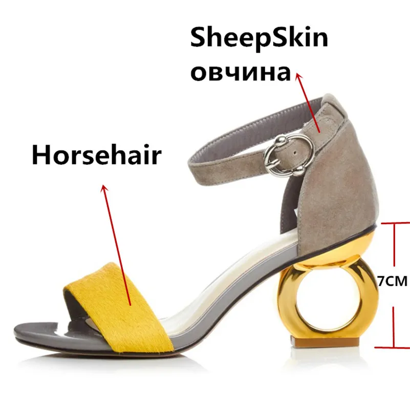FEDONAS/модные разноцветные женские босоножки; новые летние женские туфли из овечьей кожи на необычном каблуке; обувь для выпускного вечера; женская повседневная обувь
