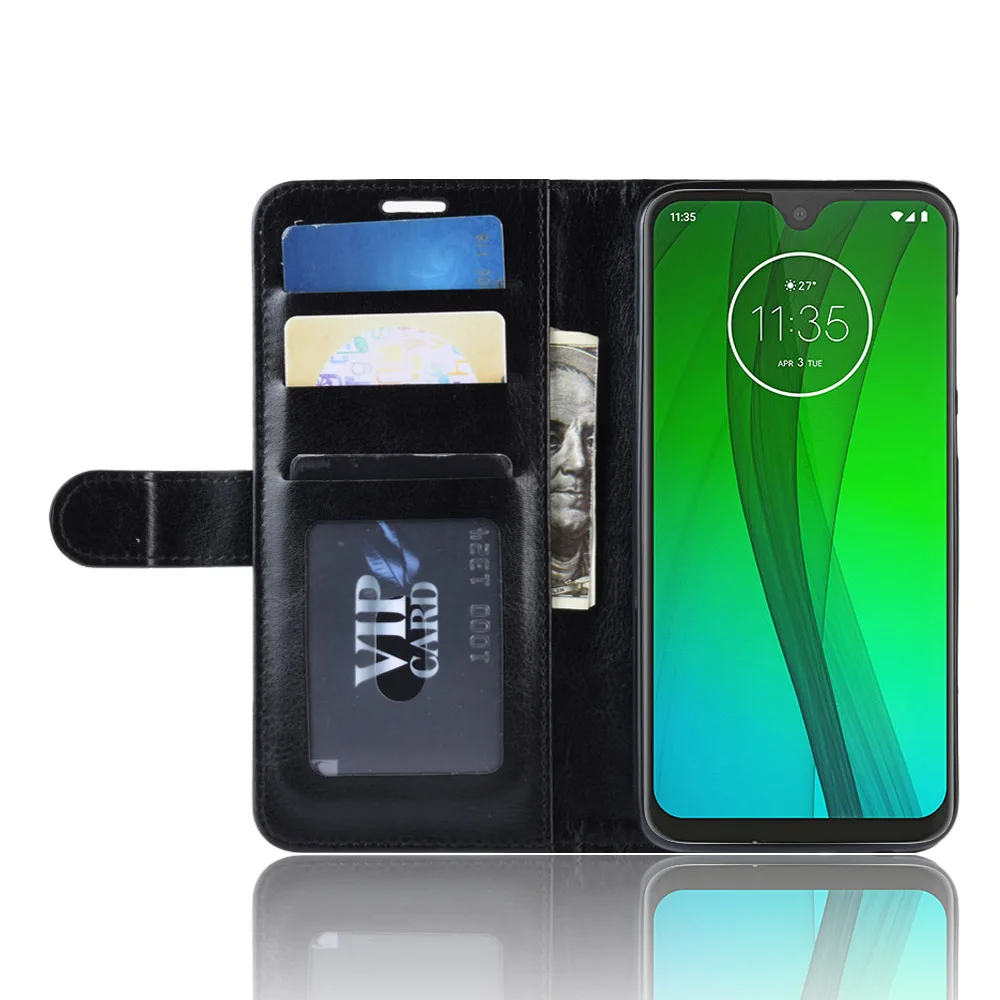 Премиум из искусственной кожи чехол держатель для карт чехол для Motorola Moto G7/G7 Plus power G7 Play защитный чехол coque fundas