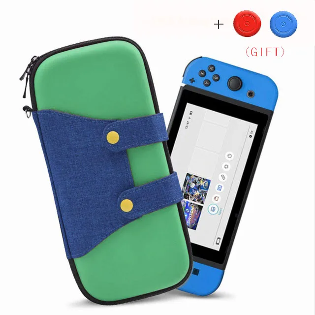 GREEN Портативный чехол для Nod Switch PU, сумка для хранения игр, Жесткий Чехол для Nod Switch NS, игровые консольные аксессуары - Цвет: GREEN