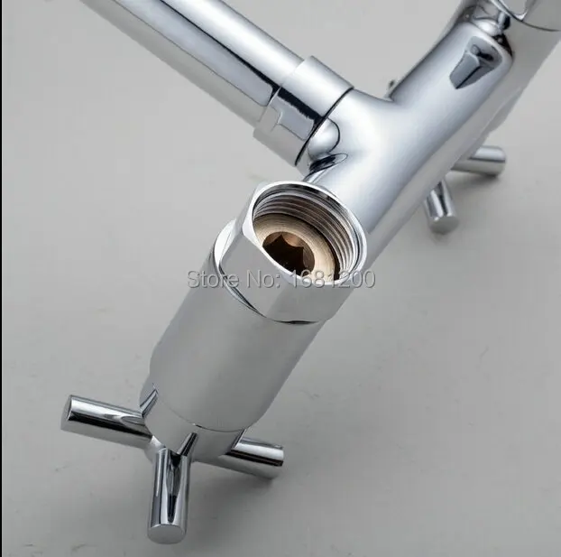 Бесплатная доставка настенный смеситель для умывальника раковины хромированная