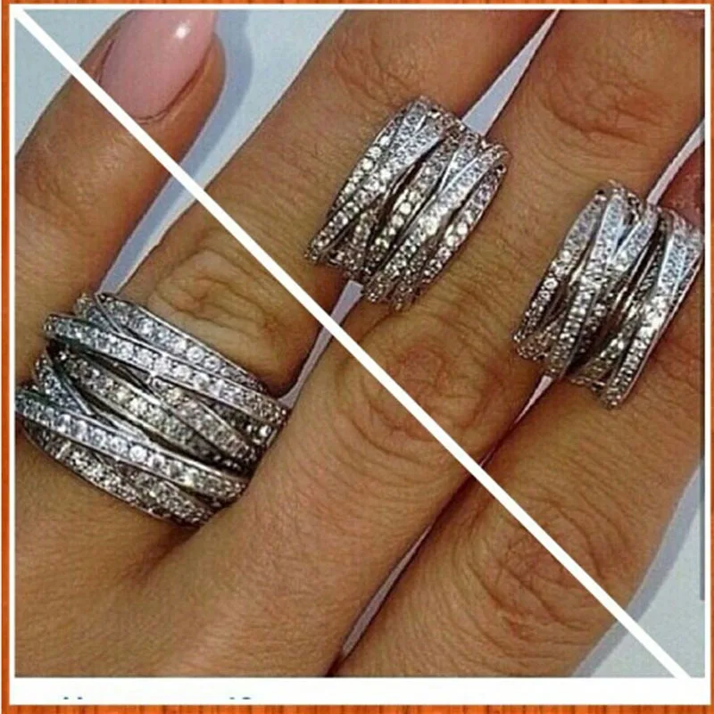 Женское и мужское кольцо модное с узлом счастливый SON из стерлингового серебра 925