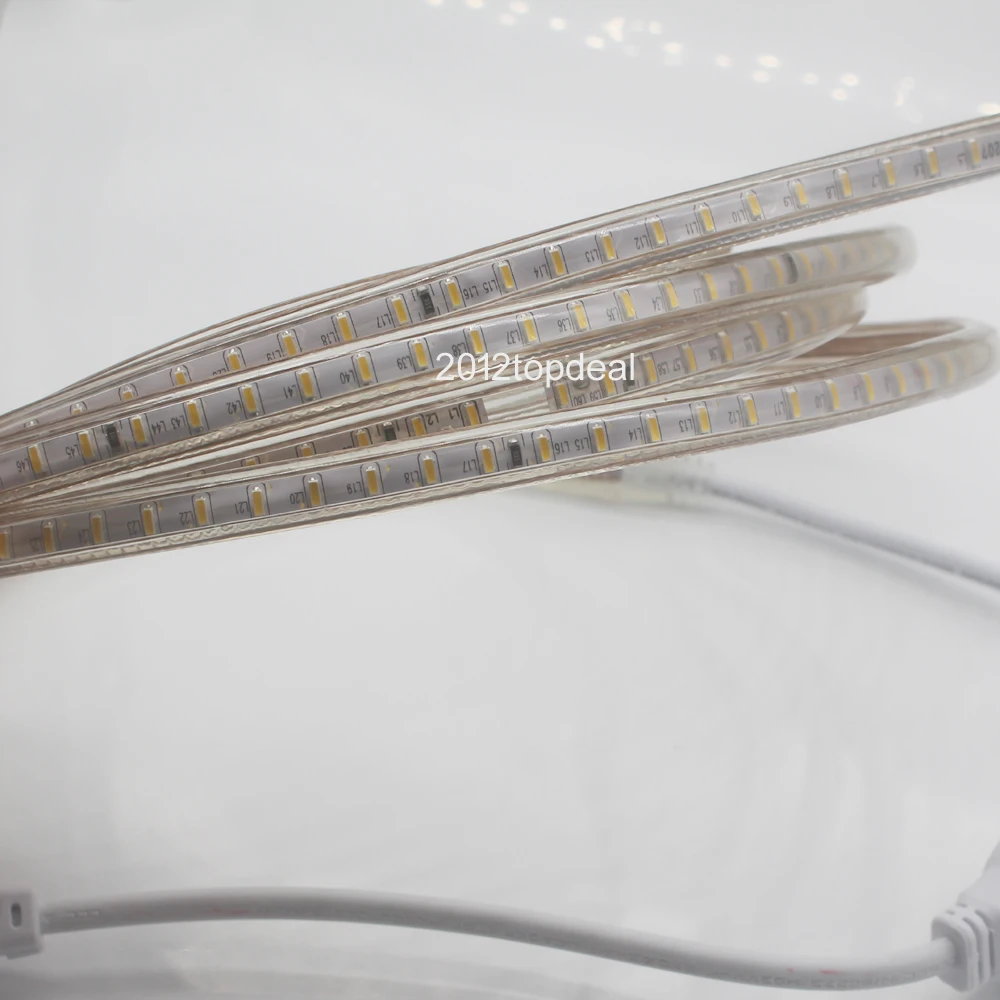120 светодиодов/м 100 м SMD 3014 Светодиодная лента 220 в 240 В 1 2 3 4 5 10 15 20 25 50 штепсельная
