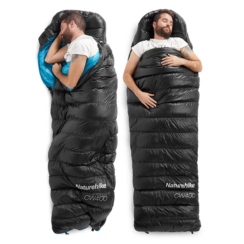 Naturehike CW400 конверт Тип белый гусиный пух спальный мешок зимний теплый s лагерь