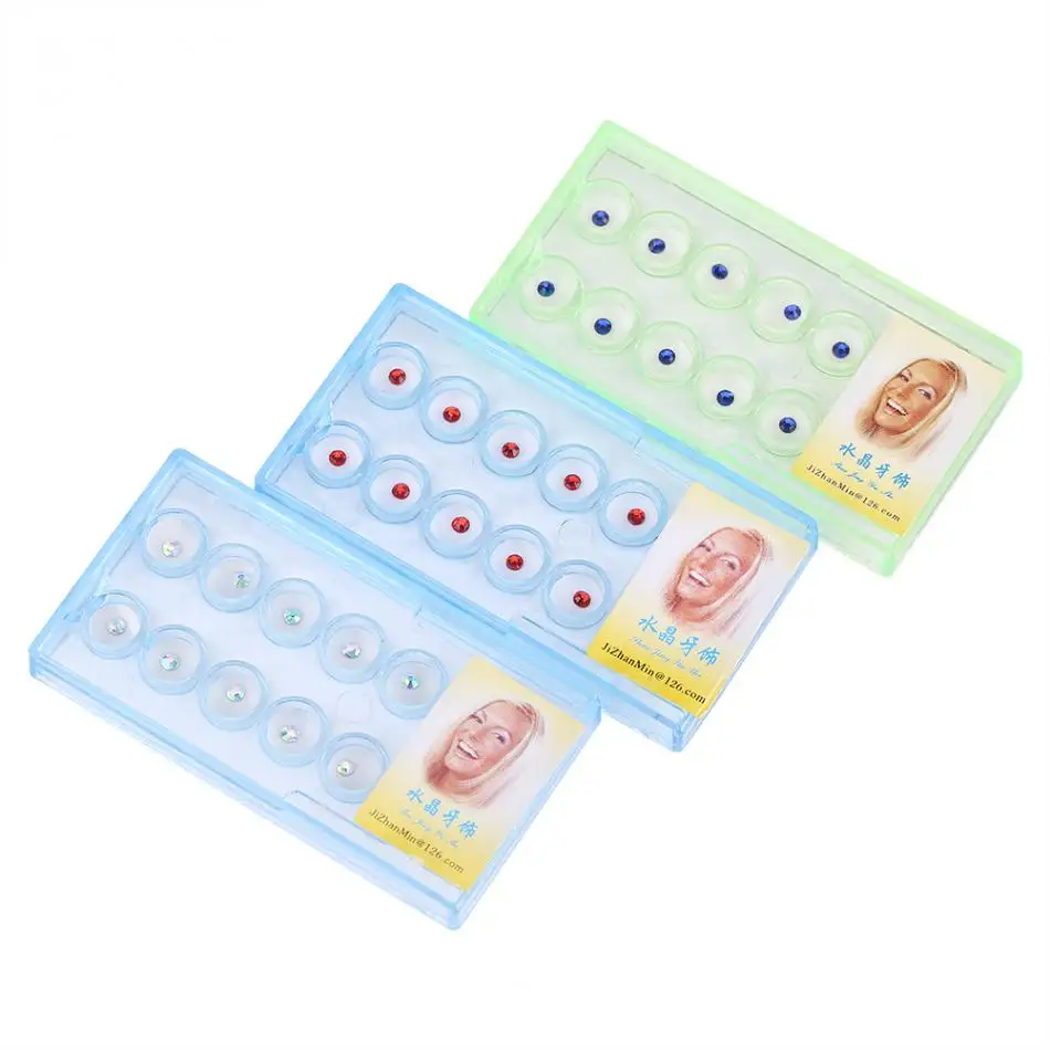 10 шт./коркор. набор прозрачных зубных протезов для ногтей Кристальные блестящие