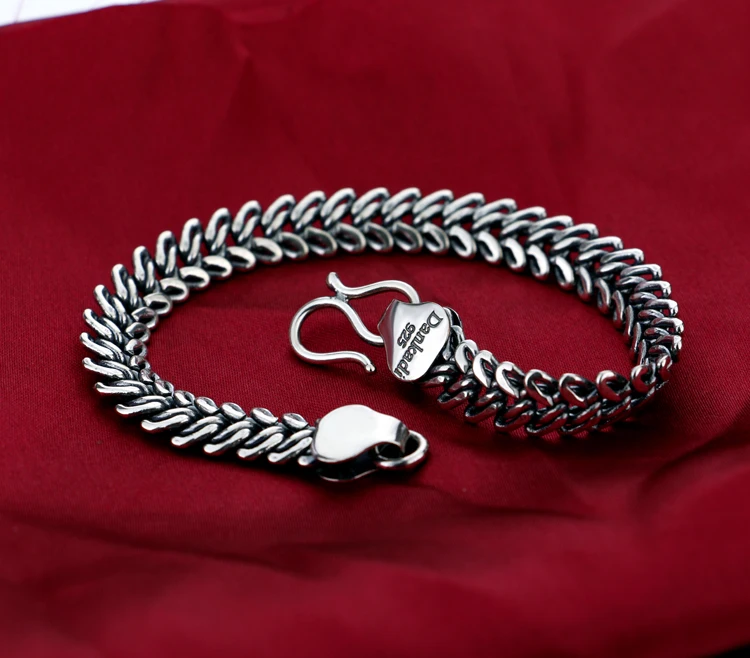 Для мужчин 925 пробы серебро браслет специальные ожерелье с подвеской в виде змеи