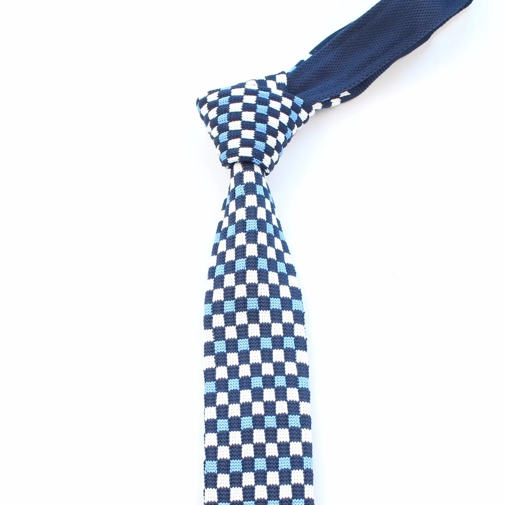 Мужской повседневный Вязаный Галстук Узкий Тонкий галстук в горошек