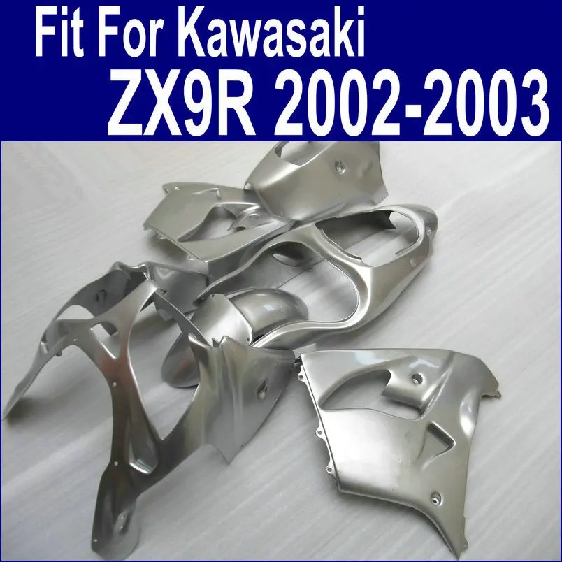 

Обтекатели для Kawasaki Ninja zx9r, серебристые, 2002, 2003, 02-03, наклейки из АБС-пластика, наборы xl20