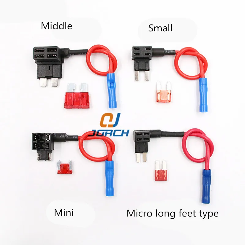 M/S/Mini ATM Auto Fuse Adapter tap Dual Circuit Adapter Holder For Car Auto Truck with Blade Auto Fuse