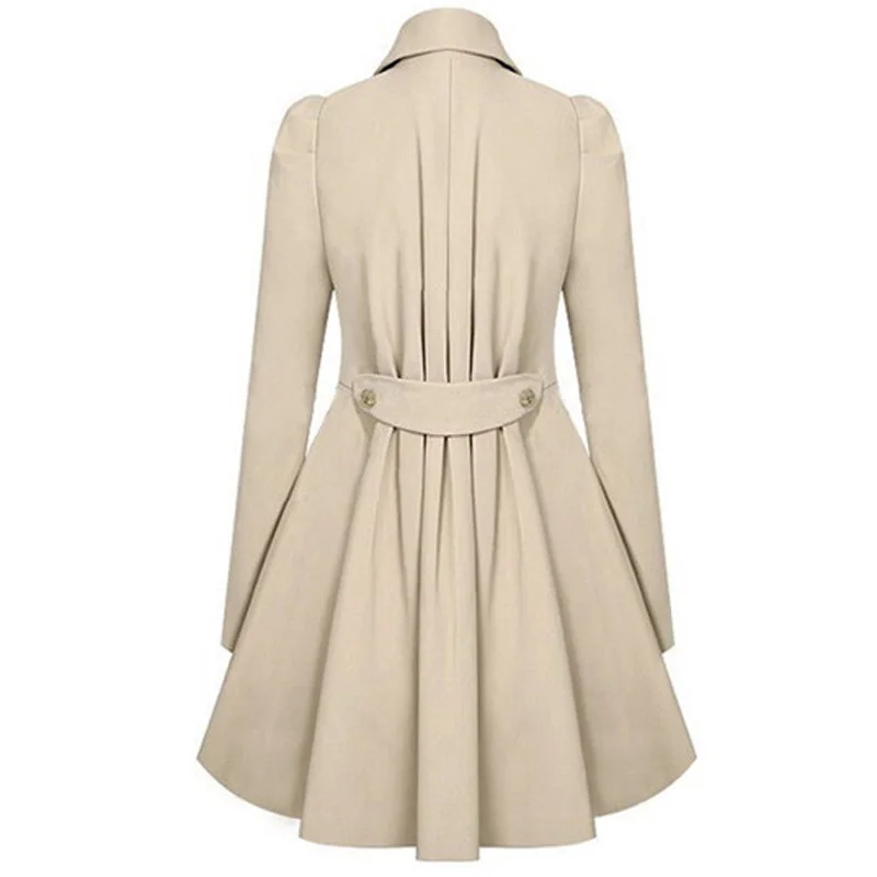 Женский двубортный Тренч HEE GRAND с отложным воротником на кнопках 2019|women trench coat|trench