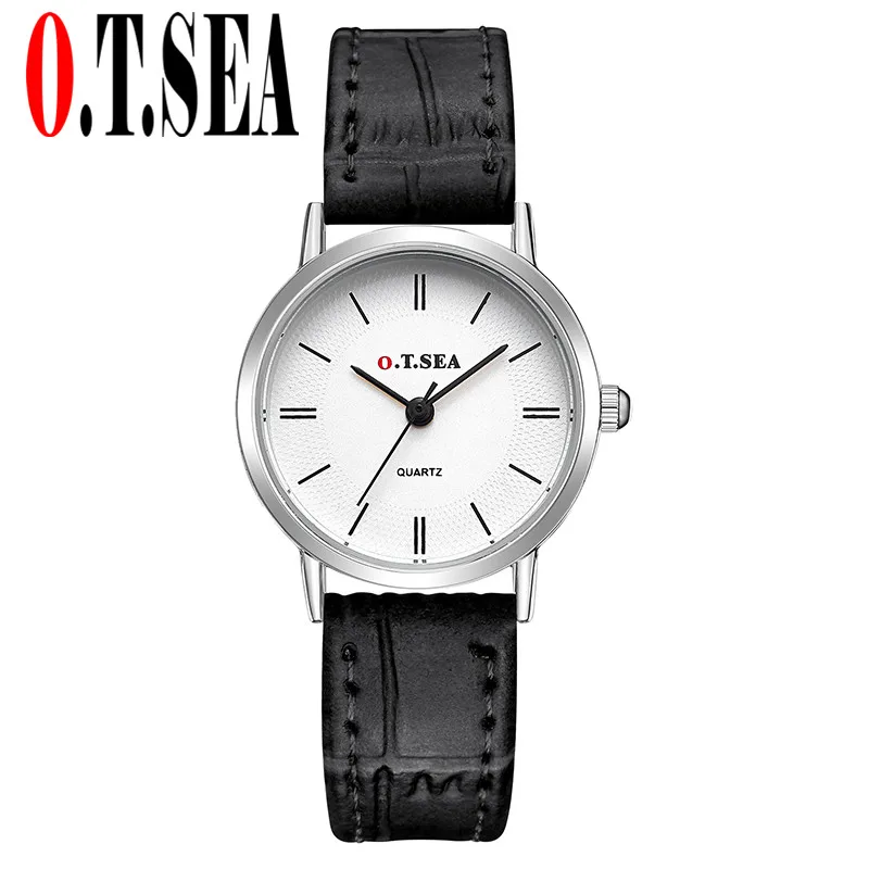 

Hot Sales O.T.SEA Brand Leather Watches Men Women Ladies Fashion Dress Quartz Wristwatch Relogio Feminino 6688-5