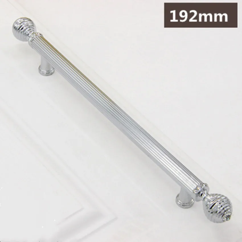 192mm silver 192 мм современная мода люкс Высокое качество K9 кристалл вилла мебельные ручки серебро золото черный шкаф ручки для винного шкафа " 96 - Цвет: 192mm silver
