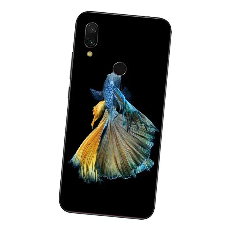 N270 Бетта рыбы Мягкие TPU силиконовый чехол для Xiaomi Redmi Note 3 4 4X5 5A 6 7 Pro Глобальный
