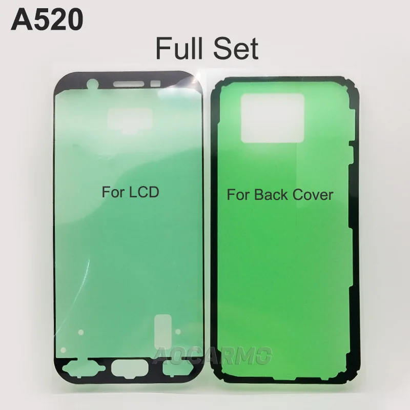 5X Full Set Adhesive 5 компл./лот для Samsung Galaxy A520 A520F A5() передний ЖК экран клей задняя панель на крышку аккумуляторного отсека Стикеры клей лента - Цвет: 5X Full Set Adhesive