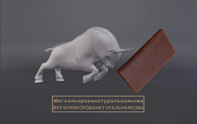 COWATHER высокое качество корова подлинная Crazy horse кожа мужчины кошельки длинные стиль два цвета моды мужской кошелек 103