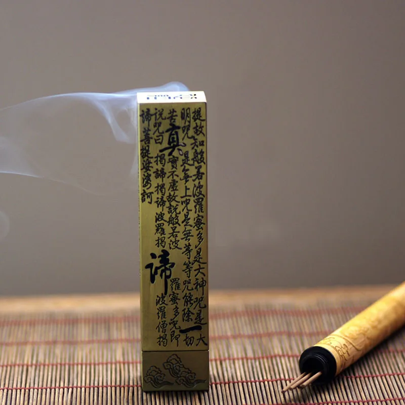 Цельнокроеное платье Китайский почерк Медь сплав Короткая палка Ладан