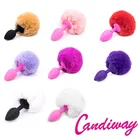 Кролик хвост Силиконовый анальный секс-игрушкапробка для взрослых продукт для женщин, анальная пробка собачьи хвосты раб Косплей submisson шарик Кролик Девочка игра