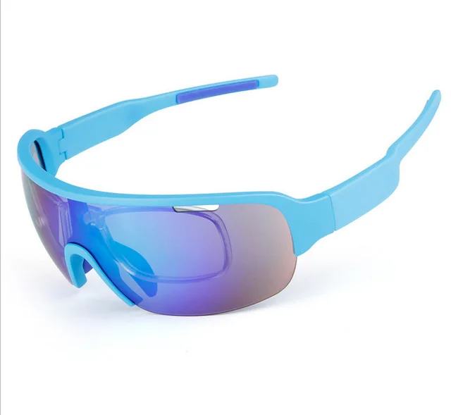 blue 5 шт. линзы TR90 мужские Поляризованные велосипедные солнцезащитные очки набор UV400 гоночные велосипедные солнцезащитные очки спортивные очки для езды на велосипеде, рыбалки - Цвет: blue