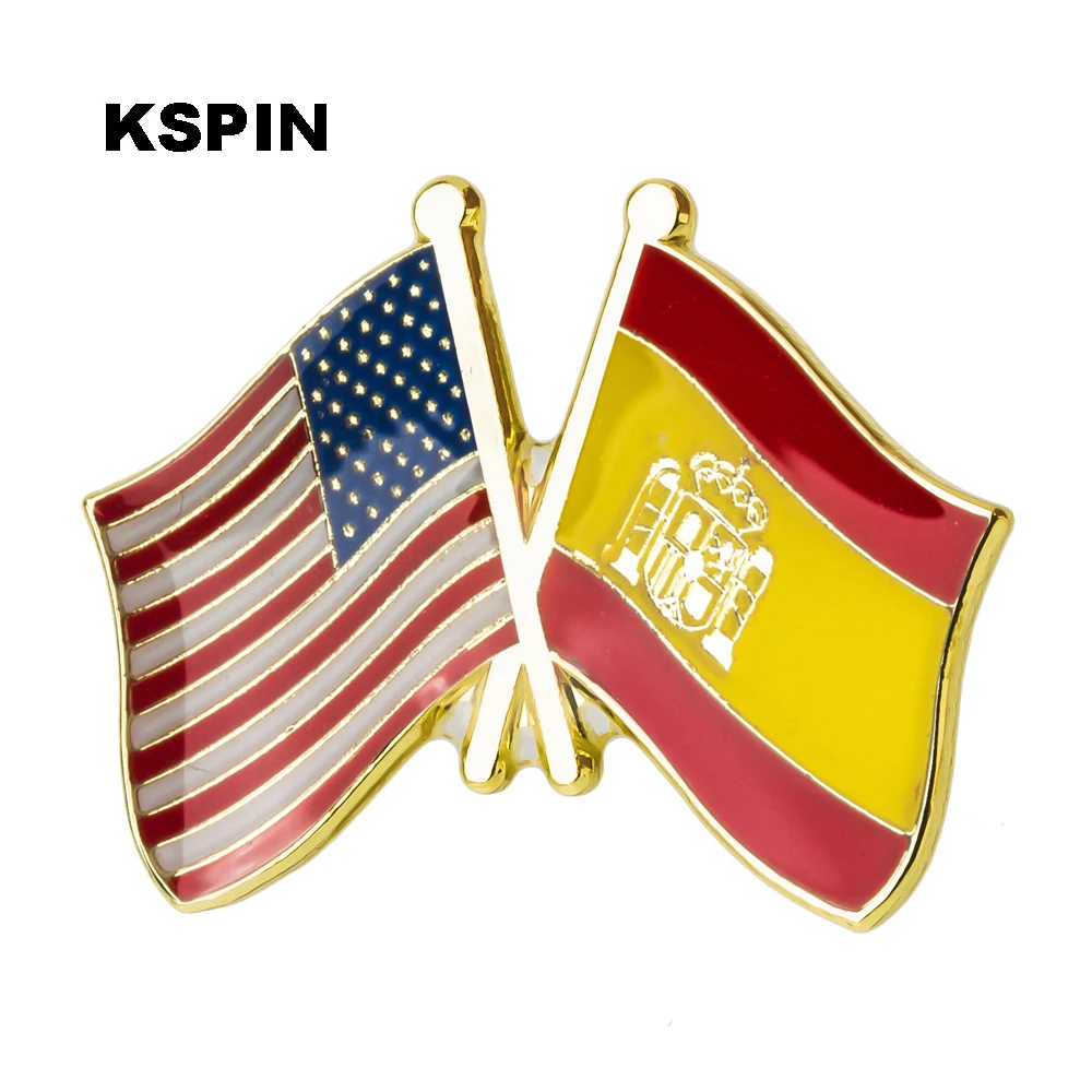 U.S.A Friendship Flag Metal Lapel Pin Military Badge Beautiful Brooches Coins Collectibles | Украшения и аксессуары
